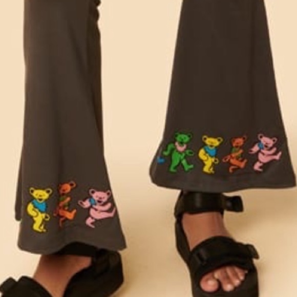 Grateful Dead Flare Pants, Grey, XL, NWT - Picture 4 of 7